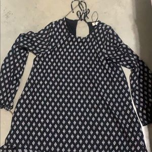 Black and White Triangle Pattern Dress